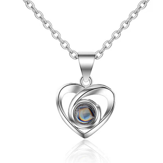 Personalized Photo Custom Heart Necklace