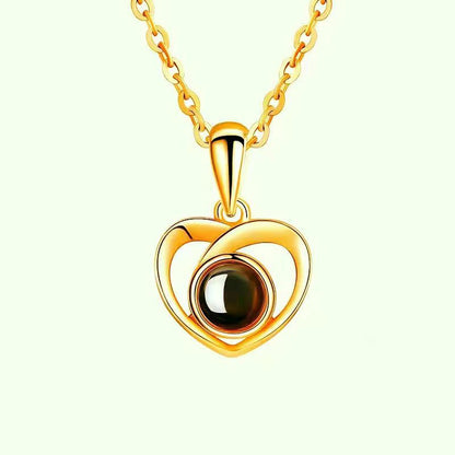Personalized Photo Custom Heart Necklace