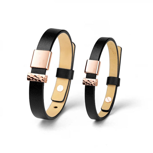 Leather bracelet for couples