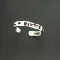 Custom Stainless Steel Name 10mm Bracelet Plated 18K Real Gold English Letter Bracelet