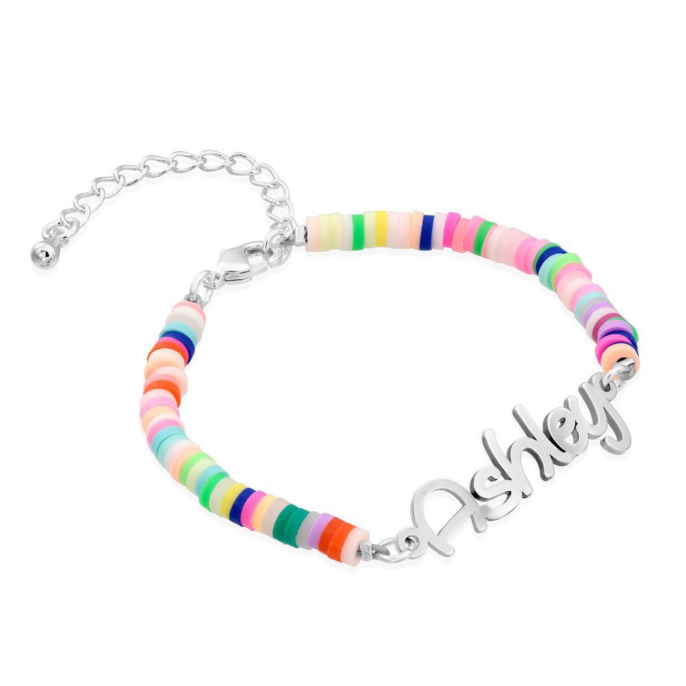 Clay sheet stainless steel plated 18K real gold letter bracelet