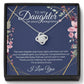 Four-leaf clover necklace gift for daughter