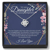 Four-leaf clover necklace gift for daughter