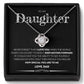Four-leaf clover necklace gift for daughter