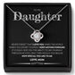 Four-leaf clover necklace gift for daughter
