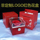 Personalized Lettering Double Heart Necklace with Rotatable luxury gift box