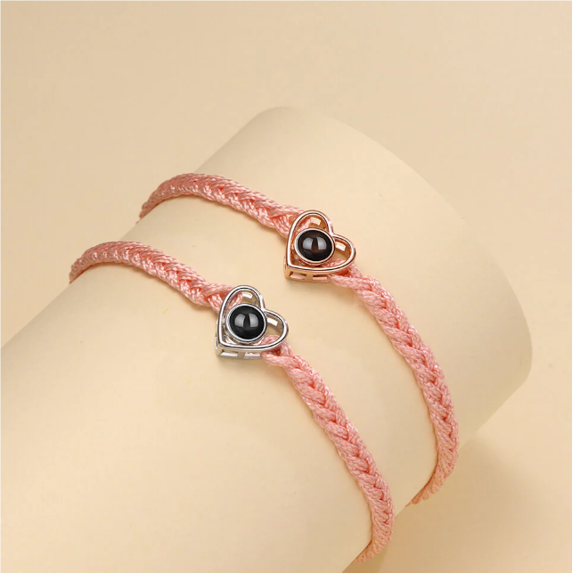 Personalized Heart Photo Bracelet