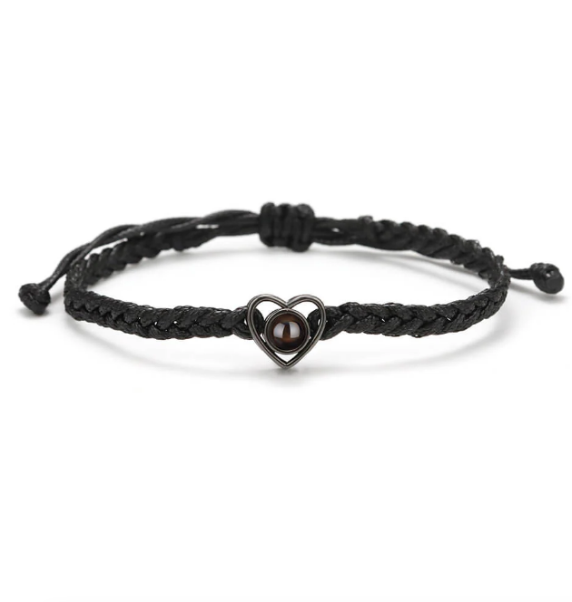 Personalized Heart Photo Bracelet