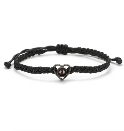 Personalized Heart Photo Bracelet
