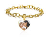 Personalized Heart Color Photo Bracelet