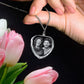 Personalized 2D/3D Photo Crystal Necklace