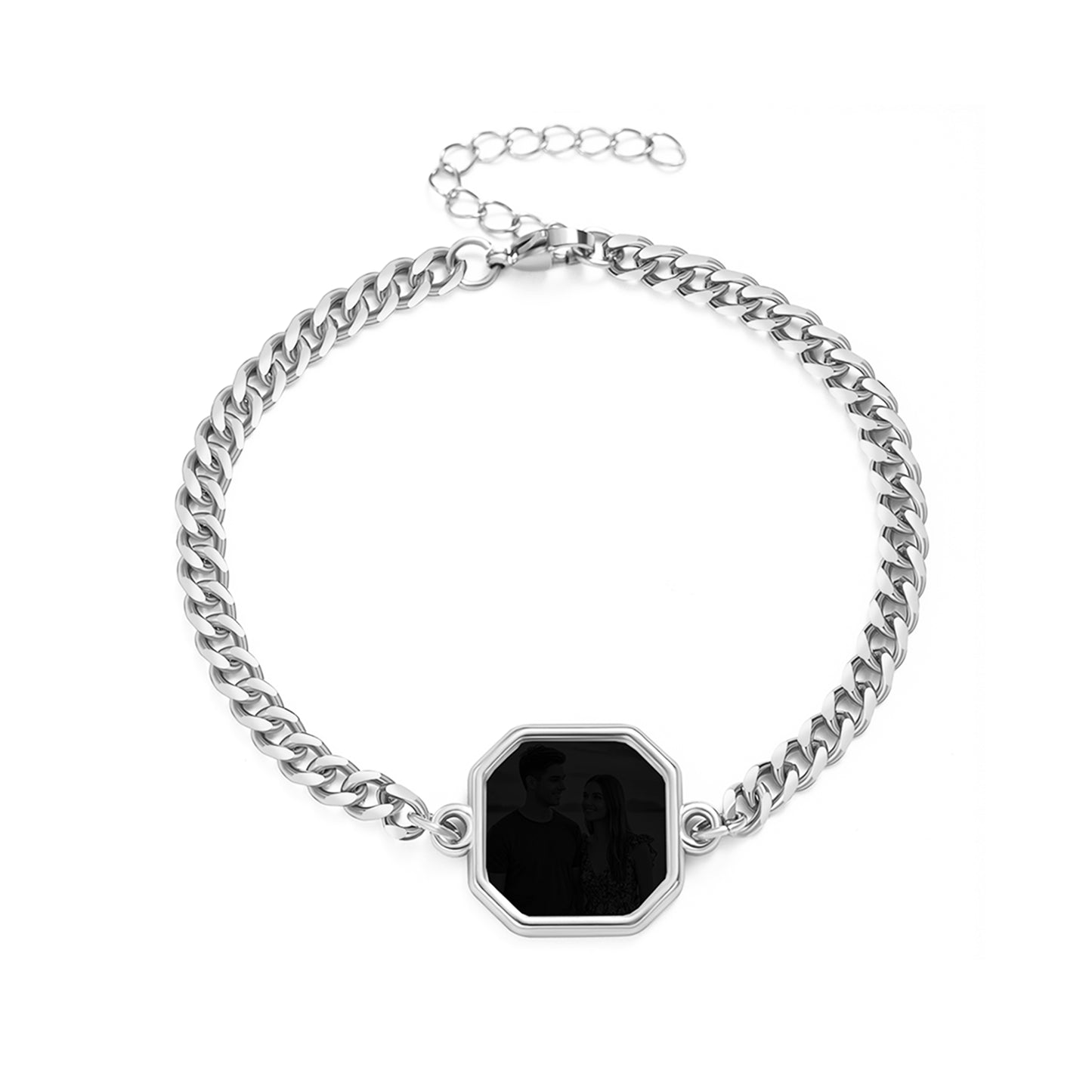 Personalized Square Heat-Activated Magic Bracelet with Hidden Picture
