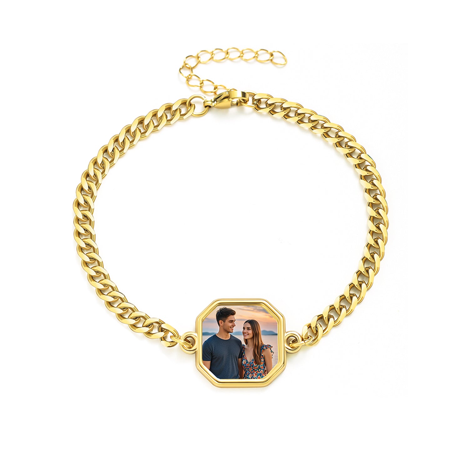 Personalized Square Heat-Activated Magic Bracelet with Hidden Picture