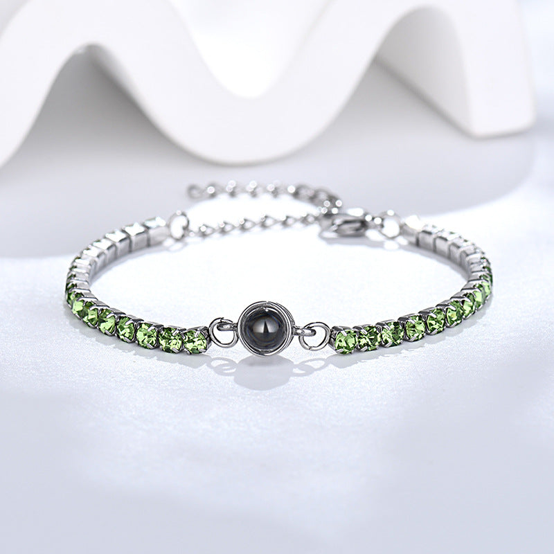 Customized Diamond Projection Bracelet