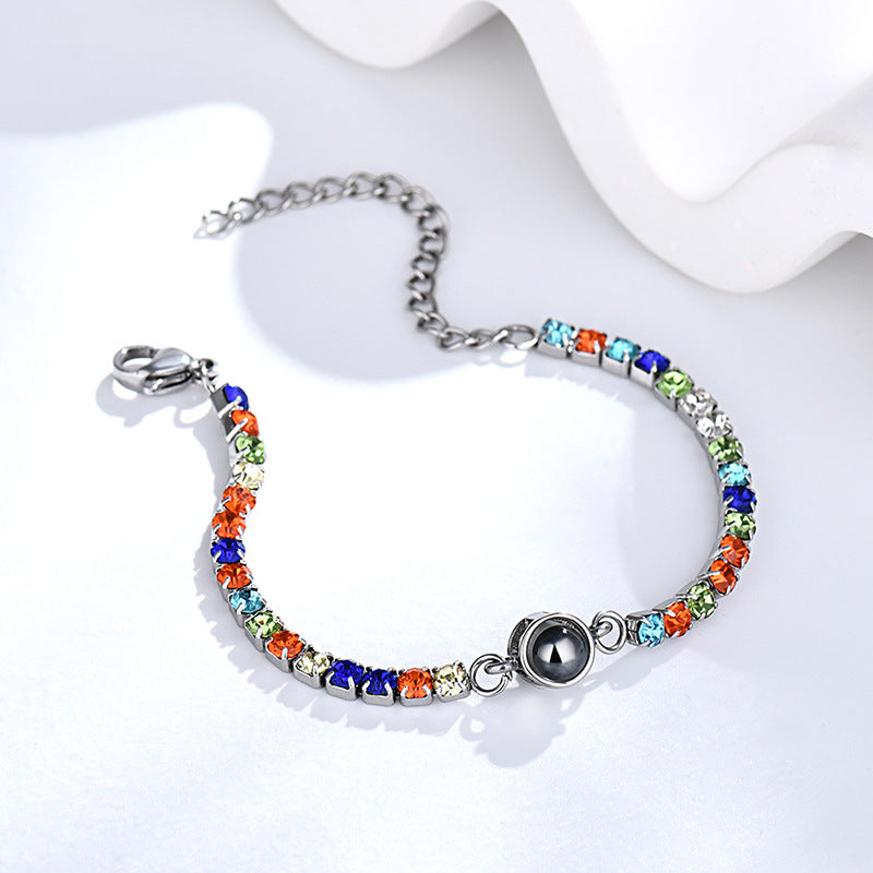 Customized Diamond Projection Bracelet