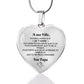 Personalized heart necklace