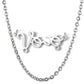 Personalized Vovó baby pendant grandmother necklace stainless steel boy girl figurine name necklace