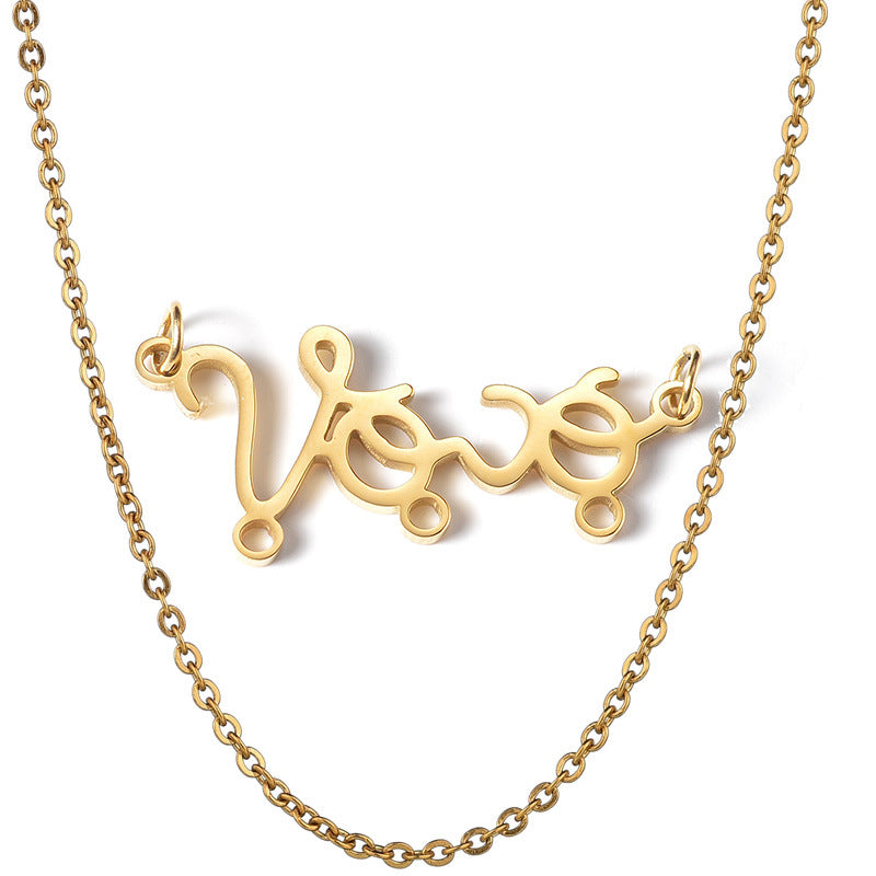 Personalized Vovó baby pendant grandmother necklace stainless steel boy girl figurine name necklace
