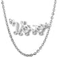 Personalized Vovó baby pendant grandmother necklace stainless steel boy girl figurine name necklace