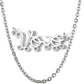 Personalized Vovó baby pendant grandmother necklace stainless steel boy girl figurine name necklace