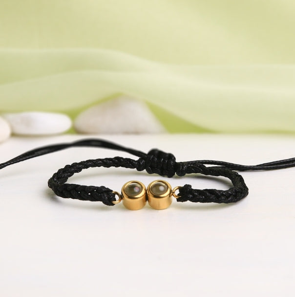 Double-Bead Projection Braided Bracelet
