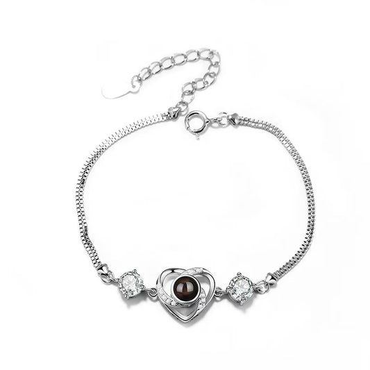 Personalized Heart Photo Projector Bracelet
