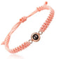 Personalized Photo Projection Flat Knot Bracelet
