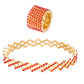 Magic Ring Seven-row Diamond Telescopic Ring Transforms into Bracelet A Dual-purpose Transformable Ring