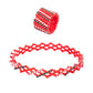 Magic Ring Seven-row Diamond Telescopic Ring Transforms into Bracelet A Dual-purpose Transformable Ring