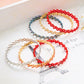 Magic Ring Seven-row Diamond Telescopic Ring Transforms into Bracelet A Dual-purpose Transformable Ring