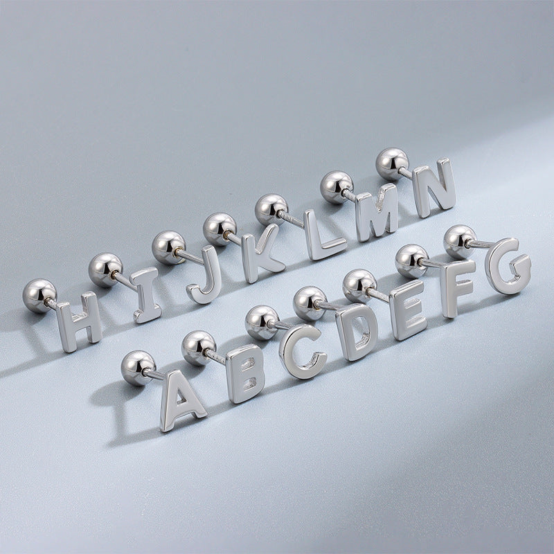 Initial S925 Earrings
