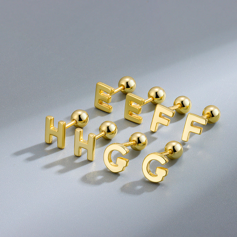 Initial S925 Earrings