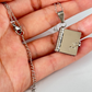 Personalized book necklace
