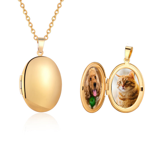 Personalized photo necklace