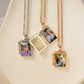 Personalized book photo necklace