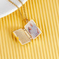 Personalized book photo necklace