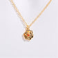 Three Edimensional Birth Flower Necklace