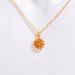 Three Edimensional Birth Flower Necklace