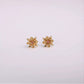 Three Edimensional Birth Flower Earrings