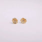 Three Edimensional Birth Flower Earrings