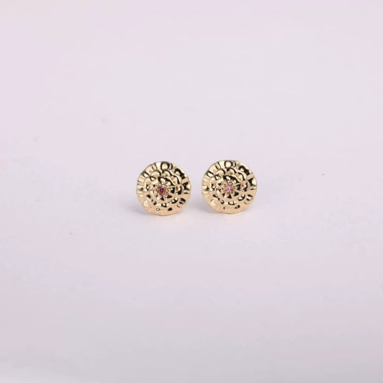 Three Edimensional Birth Flower Earrings