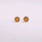 Three Edimensional Birth Flower Earrings