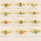 Three Edimensional Birth Flower Ring
