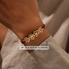 Personalized Titanium Steel Birth Flower Bracelet