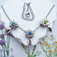 Rotating Birth Flower Necklace - Personalized Engraved Name & Spinning Floral Charm - Customizable Birth Month Jewelry with 12 Floral Motifs