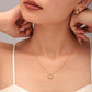 Diamond and zircon super shiny little sun necklace
