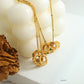 Zircon Ring Pendant Necklace