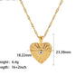 French niche retro titanium steel heart-shaped necklace stainless steel zircon love pendant necklace