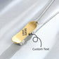 Custom Name Engraved Skateboard Pendant Necklace with Spinning Wheels