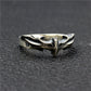 Custom Batman Ring Gothic Men's Jewelry - Personalized Name Hand Carved Oxidized Ring - Hero Symbol Dark Knight Statement Ring